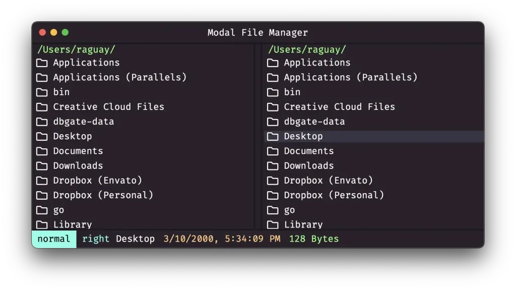 Modal File Manager