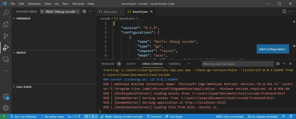 vscode screenshot