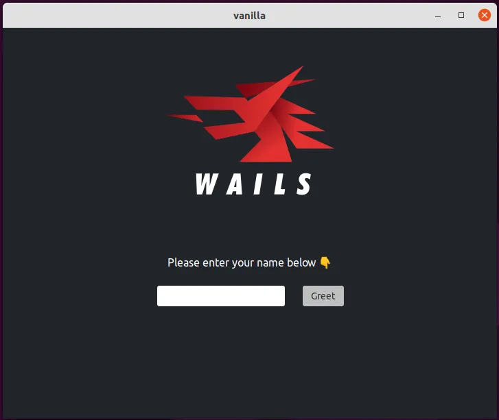 wails-linux screenshot